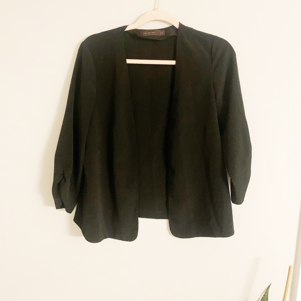 Cute and trendy black blazer jacket